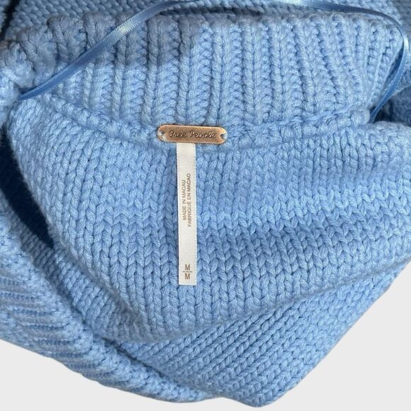 Free People Alli V-neck Sweater Oversized Cable - Picture 10 of 12